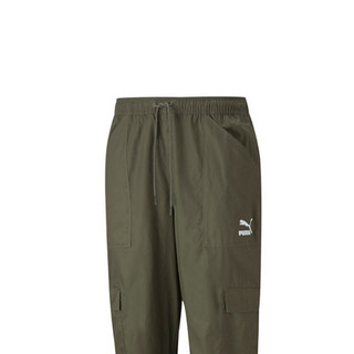 PUMA 彪马 Look Classics Cargo 男子运动长裤 533101-44 葡萄叶绿 L