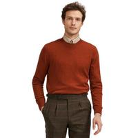 REDCOLLAR 红领 男士圆领毛衣 HLMY01 焦糖红 170/88A