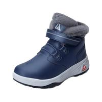 足力健 女士中老年短筒雪地靴 ZLJ19603 蓝色 35