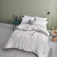  罗莱生活 LUOLAI 家纺 抗菌纤维厚被 浅灰色 200*230cm