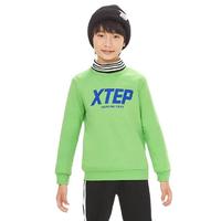 XTEP 特步 综训系列 679425209008 男童运动套头卫衣 浅绿 120cm