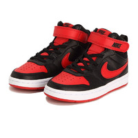 NIKE 耐克 COURT BOROUGH MID 2(PSV) 儿童休闲运动鞋 CD7783-003 黑/大学红/白色 31码