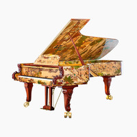 PEARL RIVER 珠江钢琴 正品恺撒堡三角钢琴清明上河图 GH275QS 收藏鉴赏级