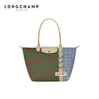 LONGCHAMP 珑骧 女包拼接长柄大号手提包