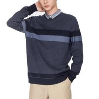 Semir 森马 男士假两件针织衫 14-010071005 蓝色 S