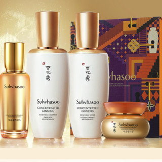 Sulwhasoo 雪花秀 滋盈生人参护肤礼盒装 (参凝水125ml+30ml+焕颜乳125ml+30ml+焕颜精华露30ml+面霜30ml)