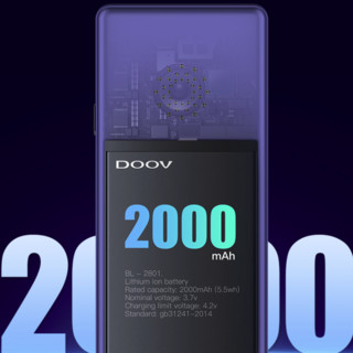 DOOV 朵唯 X1 4G手机 2GB+16GB 蓝色