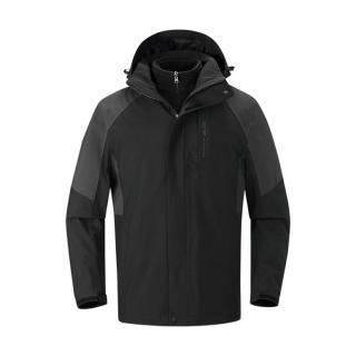 tectop 探拓 男子三合一冲锋衣 d2148209cf 黑色 s