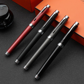 Jinhao 金豪 钢笔 首席系列 997 磨砂红白夹 0.5mm 单支装