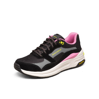 SKECHERS 斯凯奇 SPORT WOMENS系列 Global Jogger 女子休闲运动鞋 149626/BKMT 黑色/多彩色 38