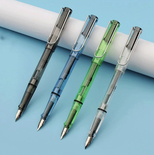 Jinhao 金豪 钢笔 619 透明白色 EF尖 2支装