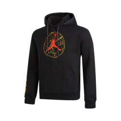 airjordan飞人logo保暖加绒男子印花套头连帽衫