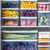 Citylong 禧天龙 抗菌保鲜盒食品级冰箱收纳盒 1.8L 2个装