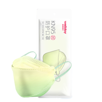 WELLDAY 维德 KN9503 KN95无呼吸阀口罩 30只 渐变绿色