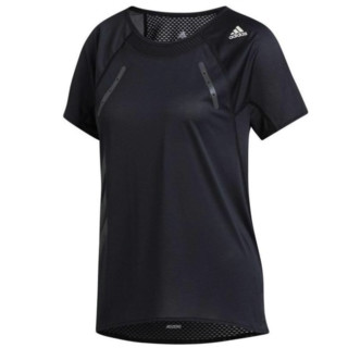 adidas 阿迪达斯 女士圆领短袖T恤 EH4229 黑色 L