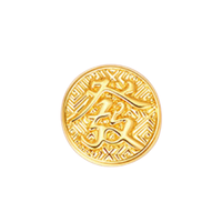 minGR 明牌珠宝 祝福系列 AFP0454 发字足金转运珠