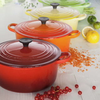 LE CREUSET 酷彩 炖锅(16cm、1.3L、铸铁、红色)