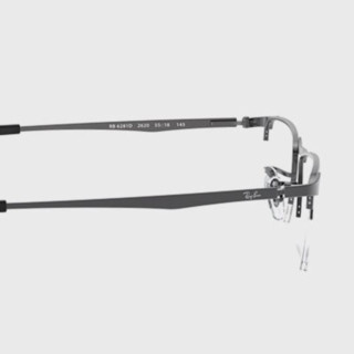 Ray-Ban 雷朋&ZEISS 蔡司 0RX6281D 枪色金属眼镜框+佳锐系列 1.60折射率 非球面镜片