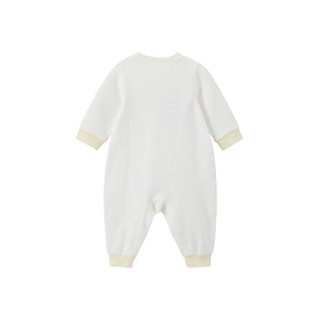YeeHoO 英氏 趣味精灵系列 YLAAJ00036A01 婴儿连体衣 英氏白 73cm