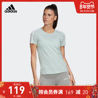 adidas 阿迪达斯官网女夏季运动短袖T恤FM6429 FM6431 A/L 黑/白