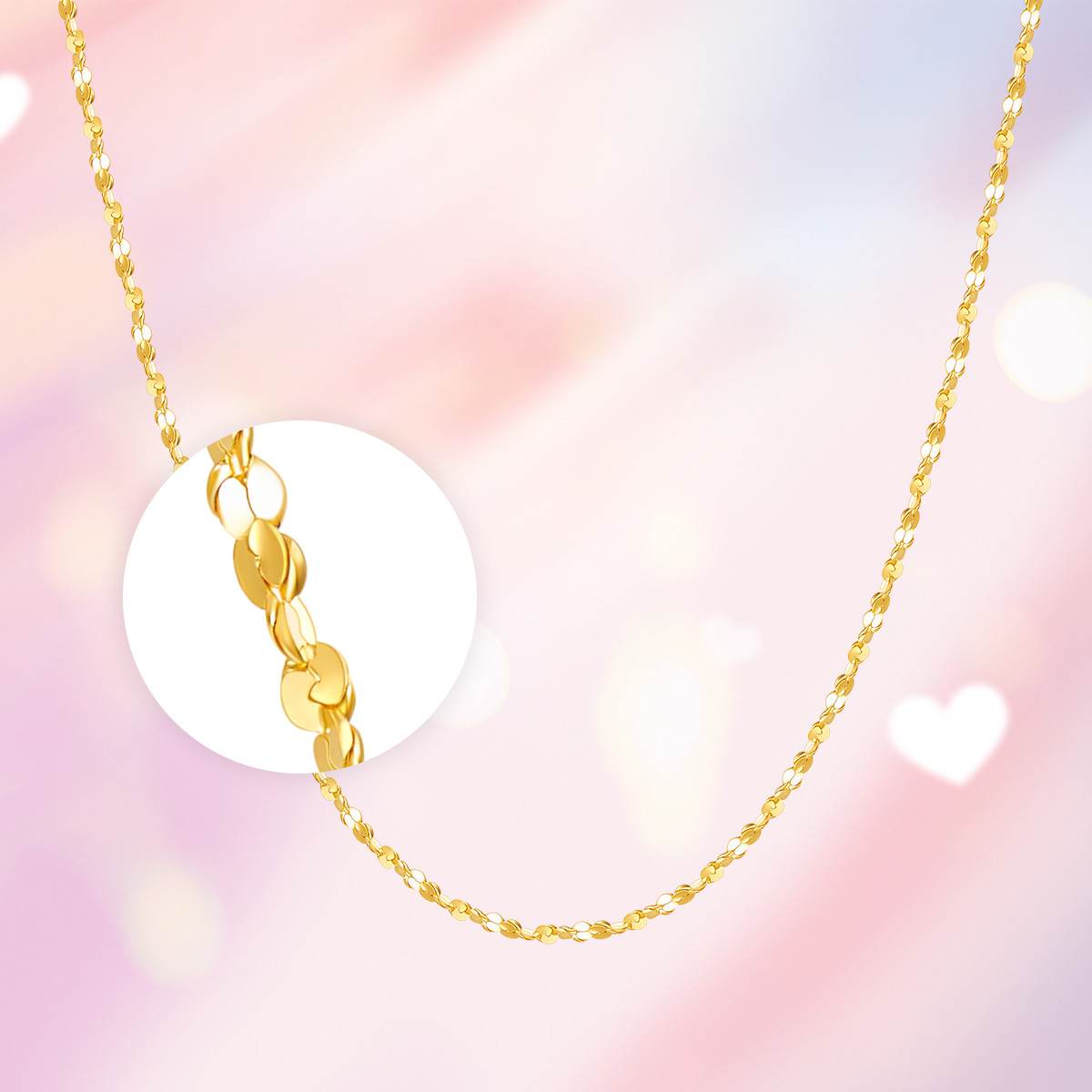 mclon 曼卡龙 女士足金项链 mtxl 4.26g