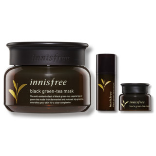 innisfree 悦诗风吟 黑茶凝时焕妍护肤套装 (面膜80ml+精华液15ml+面霜20ml)