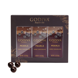 GODIVA 歌帝梵 黑巧克力豆 43g*3罐