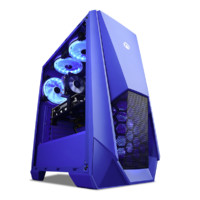 NINGMEI 宁美 战蓝 十代酷睿版 游戏台式机 蓝色（酷睿i5-10400F、GTX 1650、16GB、500GB SSD、风冷）