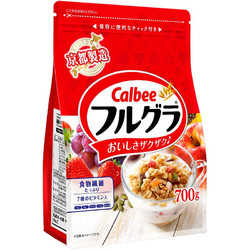 Calbee 卡乐比 日本进口水果即食麦片零食冲饮谷物原味700g