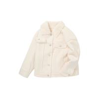 balabala 巴拉巴拉 22054200201-5203 女童灯芯绒羊羔毛夹克外套 贝壳卡 150cm