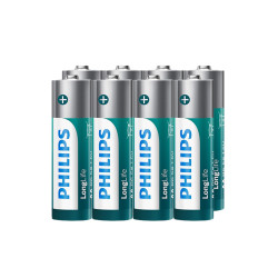 philips飞利浦r6l4fu5号碳性电池15v8个