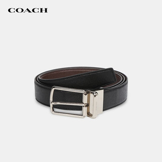 COACH 蔻驰 奢侈品 男士时尚皮革腰带黑色 F59116 AQ0