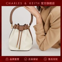 CHARLES & KEITH CHARLES&KEITH;女包CK2-10840319编织手提单肩水桶包