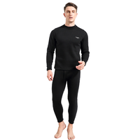 Nan ji ren 南极人 男士保暖内衣套装 NB72939P73 黑色 L