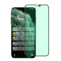 DINEINLY 电引力 防窥钢化膜黑边绿光iphone11