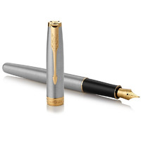 PARKER 派克 钢笔 卓尔系列墨水套装 钢杆金夹 F尖 0.5mm