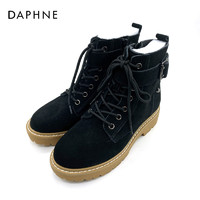 DAPHNE 达芙妮 Daphne/达芙妮冬季时尚休闲低跟马丁靴1018607055