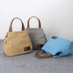 kingtrip途尊小款女士小布包包女手提包帆布艺工作职业简单休闲手拿