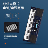 Roland 罗兰 E-X30电子琴 专业演奏智能弹唱61键多功能编曲键盘 双电模式电子琴 蓝黑色