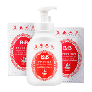 B&B 保宁 韩国进口保宁婴幼儿奶瓶清洗剂清洁液泡沫型1550ml