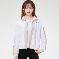 NIKE 耐克 Nike耐克女装新款运动服时尚拼接立领梭织夹克外套CZ8801-100