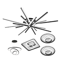  Lighting 雷士 NVC  LED客厅吸顶灯+方卧灯+餐吊灯+圆卧灯*2