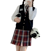 Rains of Tbilisi 第比利斯的雨 X 崔秀彬吧 Our Bunny JK制服 女士格裙 079 红色 42cm M