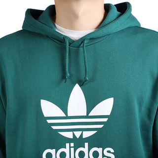 adidas ORIGINALS TREFOIL HOODIE 男子运动卫衣 EJ9681 绿色 L