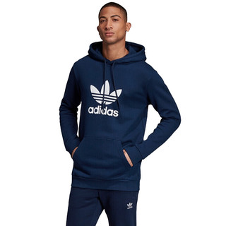 adidas ORIGINALS TREFOIL HOODIE 男子运动卫衣 EJ9682 蓝色 L