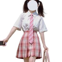 Rains of Tbilisi 第比利斯的雨 小野草莓 JK制服 女士格裙 073 粉色 42cm M