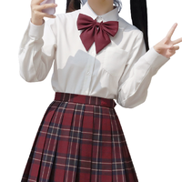 四月樱 肆意起舞的青春 JK制服 西式制服 女士长袖衬衫 尖领款 奶白色 L