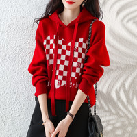 ES 艾格运动 女士时尚格纹毛衣 A0581ZXLZZ03