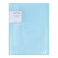KOKUYO 国誉 淡彩曲奇系列 WSG-CBCW28B A3对折型文件夹 蓝色 20袋