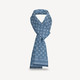 LOUIS VUITTON Louis Vuitton 路易威登 20春夏蓝色纯棉会标印花男士围巾